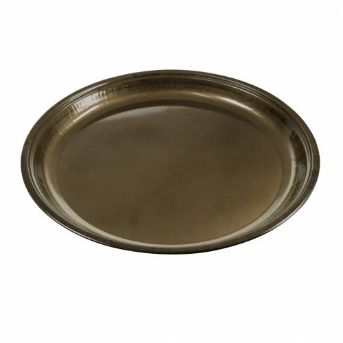 Floristik24 Dekorativ plade af metalbronze med glasureffekt Ø50cm