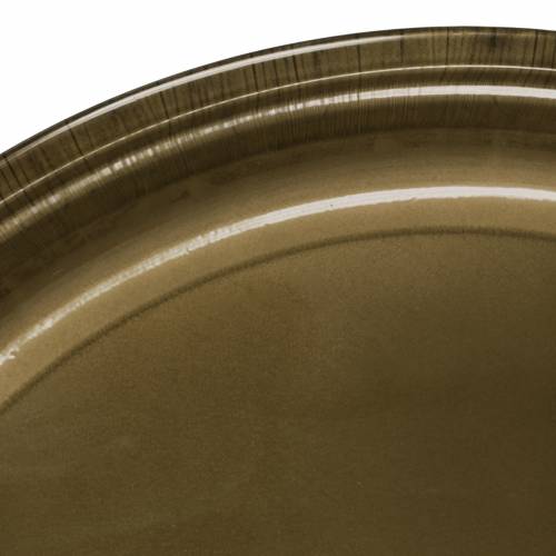 Floristik24 Dekorativ plade af metalbronze med glasureffekt Ø50cm
