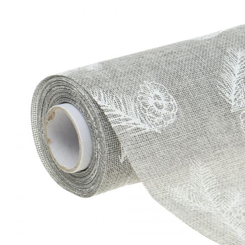 Bordbånd med granmotiv grå 20 cm 5m