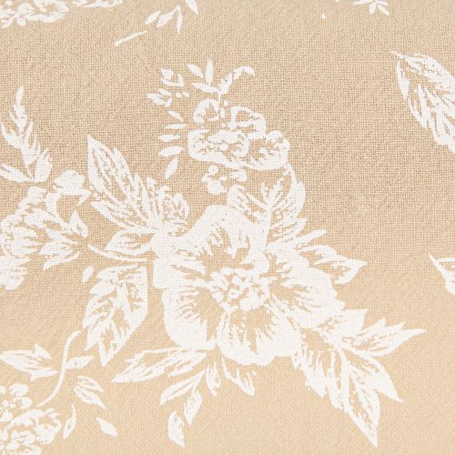 Artikel Bordbånd med blomster bordløber bomuld beige 15cm 3m