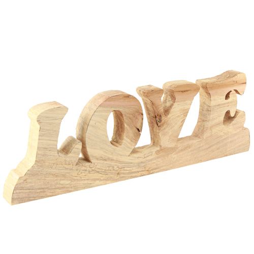 Artikel Borddekoration træstativ “Love” natur piletræ 60×19cm