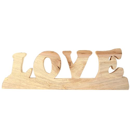 Artikel Borddekoration træstativ “Love” natur piletræ 60×19cm