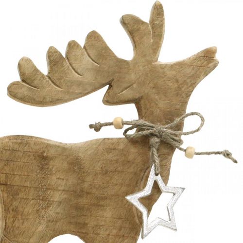 Floristik24 Borddekoration juledekoration hjorte træ standee dekoration rensdyr H33cm