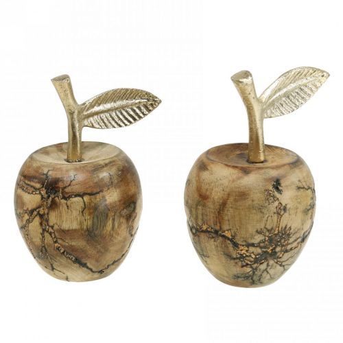 Floristik24 Borddekoration træ æble træ dekoration deco æble træ H11 cm Ø6,5cm 2stk
