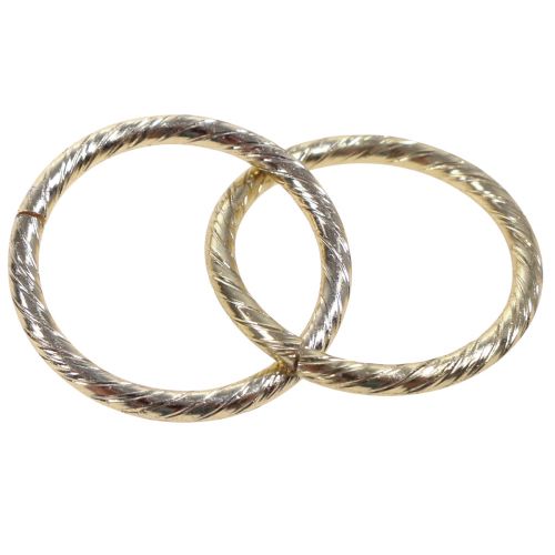 Floristik24 Borddekoration vielsesringe dekorative ringe guld Ø2cm 50 stk