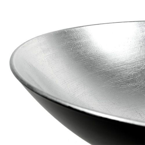 Floristik24 Bordpynt skål sølv Ø28cm plast