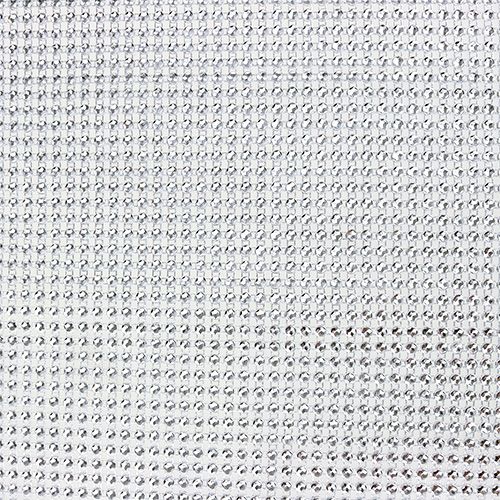 Floristik24 Bordløber med pailletter lys sølv B25cm L228cm