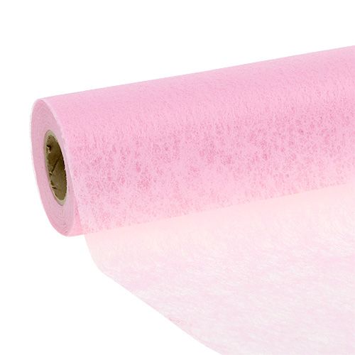 Floristik24 Bordløber fleece pink 23cm 25m