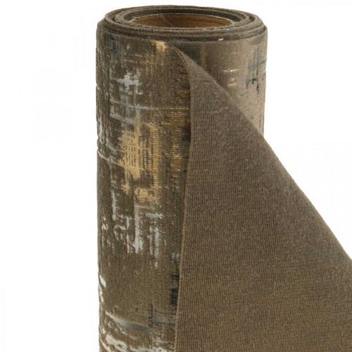 Floristik24 Bordløber brun bordløber borddekoration polyester L250cm B20cm