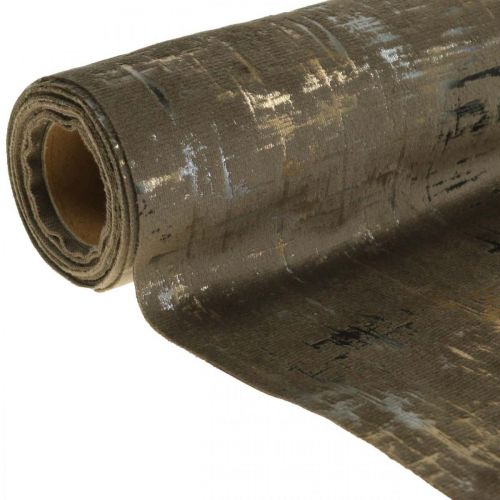 Floristik24 Bordløber brun bordløber borddekoration polyester L250cm B20cm