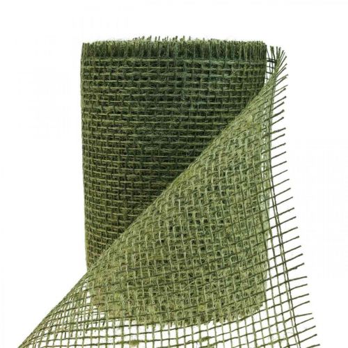 Floristik24 Bordløber jute jute tape bordtape olivengrøn B15cm L10m