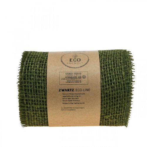 Artikel Bordløber jute jute tape bordtape olivengrøn B15cm L10m