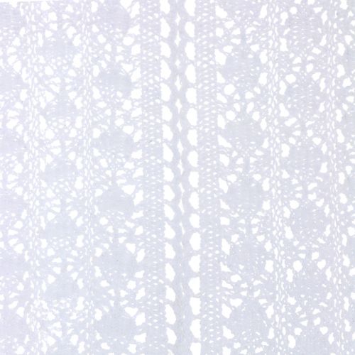 Floristik24 Bordløber hæklet blonder hvid 30 cm x 140 cm