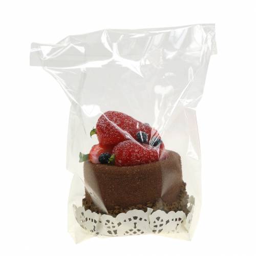 Floristik24 Dekorativ kage chokolade mad replika 7cm