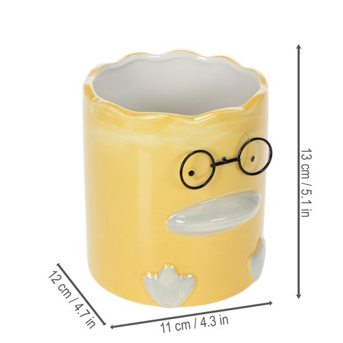 Artikel Cylindrisk dekorativ keramisk andevase til et stilfuldt hjem, 13 cm, 2 stk.