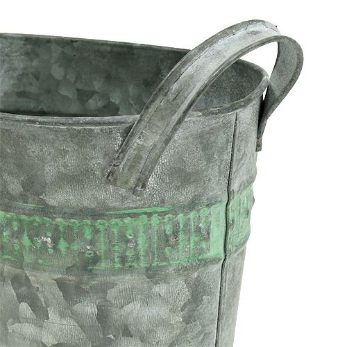 Floristik24 Potte zinkoval 20cm x 12cm H14cm