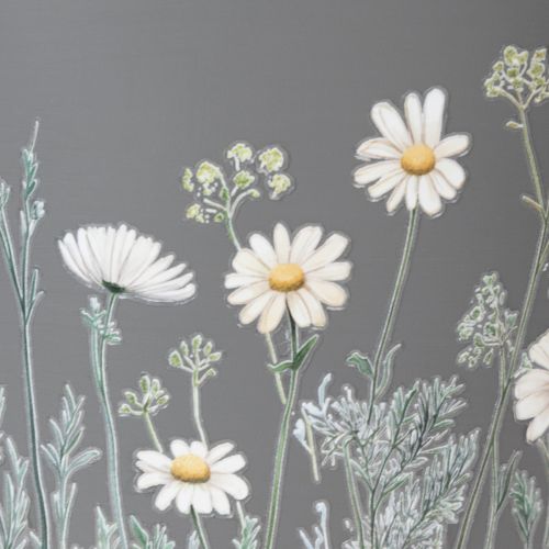 Artikel Urtepotte med fint vildblomstdesign, praktisk brug på altan eller terrasse, 15 cm, 3 stk.