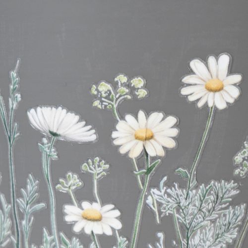 Artikel Urtepotte med blomstermønster til moderne hjem og sommerdekoration på balkonen, 13 cm, 4 stk.