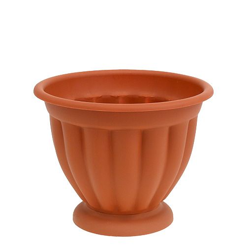 Floristik24 Potte med fod, plastik, Ø15 cm, H13 cm