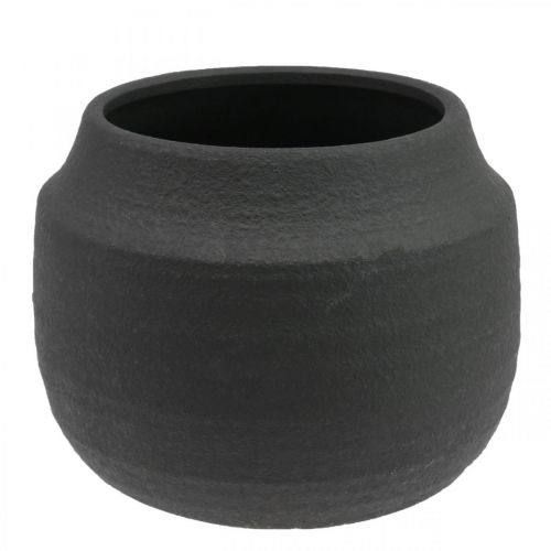 Plantekasse Sort Keramik Urtepotte Ø23cm H19,5cm