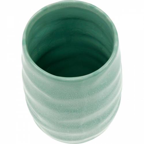 Floristik24 Bølget keramisk vase, vase dekoration, keramisk beholder H20cm