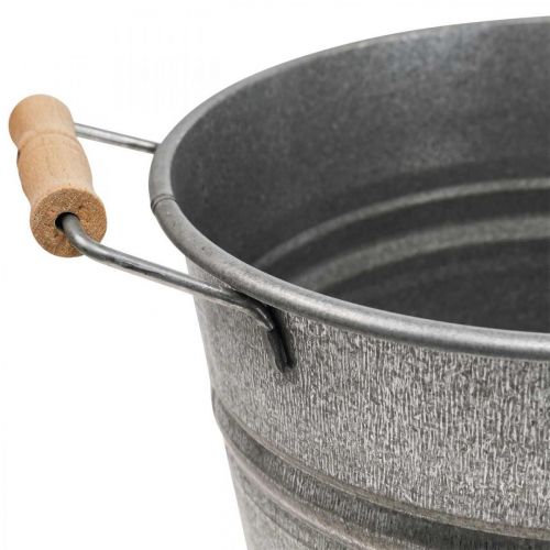 Floristik24 Plantekasse vintage dekorativ metalspand Ø26cm H23cm