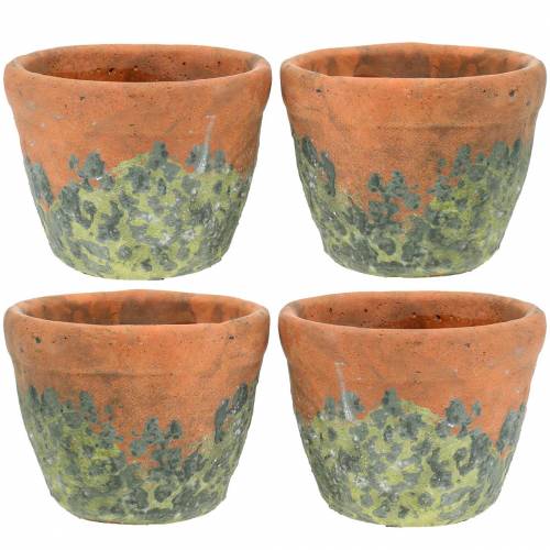 Floristik24 Plantepotte cachepot vintage naturler Ø8,5cm H7cm 4stk