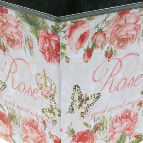 Floristik24 Plantekasse vintage, dekorativ potte, plantekasse roser H13cm B13,5cm