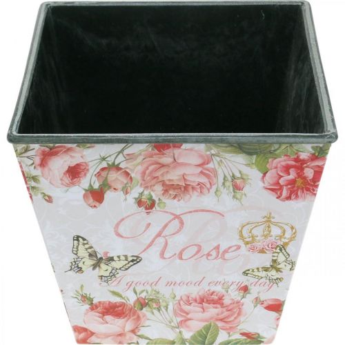 Floristik24 Plantekasse vintage, dekorativ potte, plantekasse roser H13cm B13,5cm