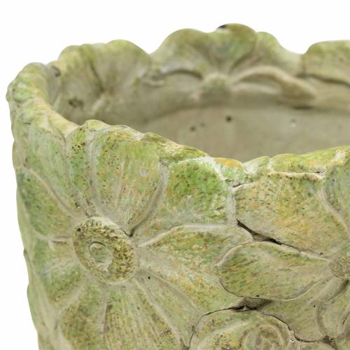 Floristik24 Plantekrukke grøn Ø15,5cm H15cm