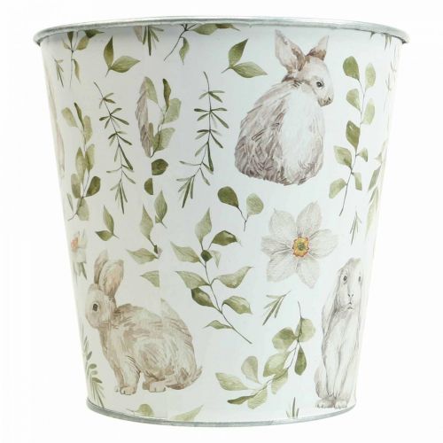 Floristik24 Bunny urtepotte påske metal cachepot Ø15,5cm H15cm