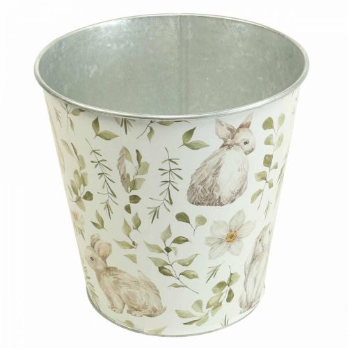 Floristik24 Bunny urtepotte påske metal cachepot Ø15,5cm H15cm