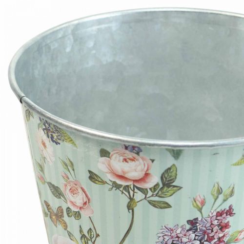 Floristik24 Urtepotte roser plantekasse metal sommer Ø14cm H12,5cm