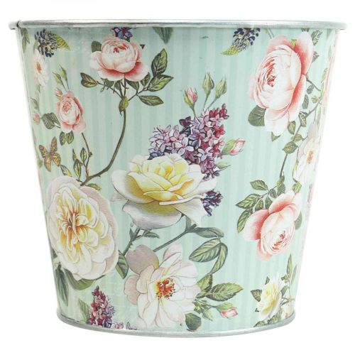 Floristik24 Urtepotte roser plantekasse metal sommer Ø14cm H12,5cm