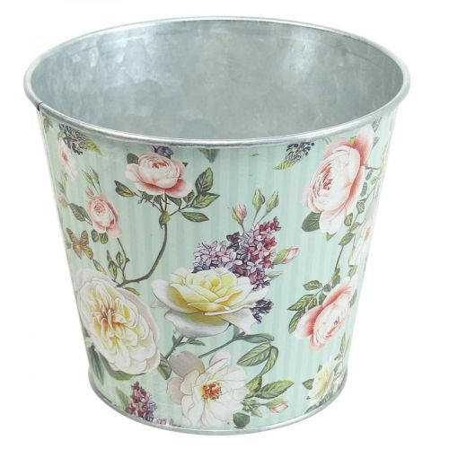 Floristik24 Urtepotte roser plantekasse metal sommer Ø14cm H12,5cm