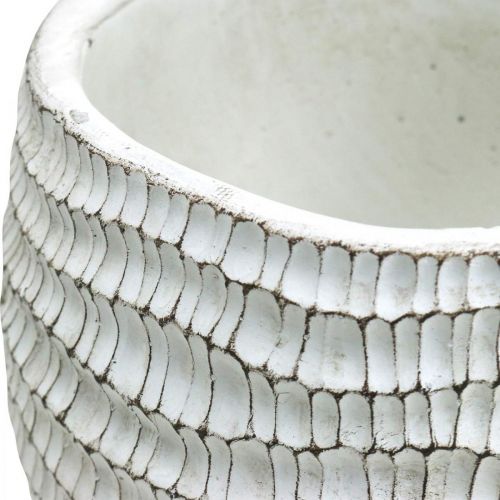 Artikel Plantekasse Beton Hvid Vintage Honeycomb Dekorativ urtepotte H15cm Ø15cm