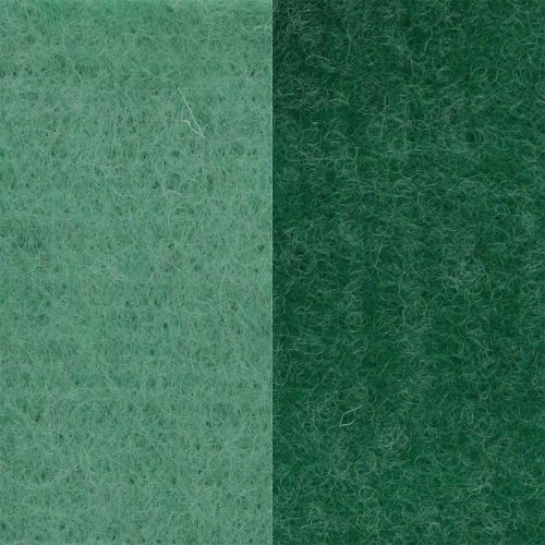 Artikel Filtbånd, pottebånd, uldbånd tofarvet grønt 15cm 5m