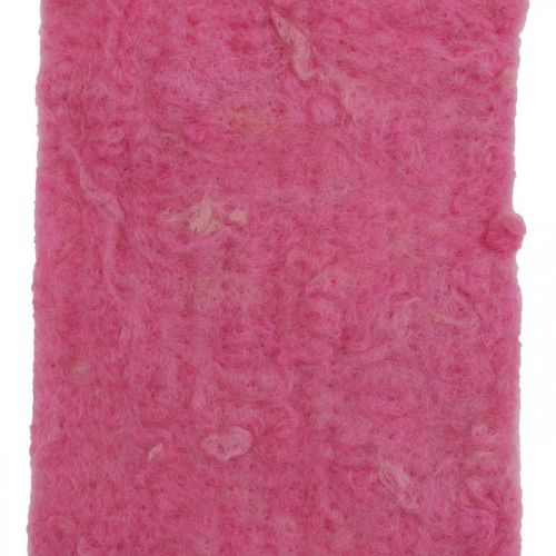 Floristik24 Filttape, pottetape, uldfilt pink, orange meleret 15cm 5m