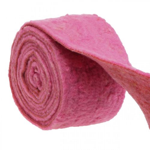 Filttape, pottetape, uldfilt pink, orange meleret 15cm 5m