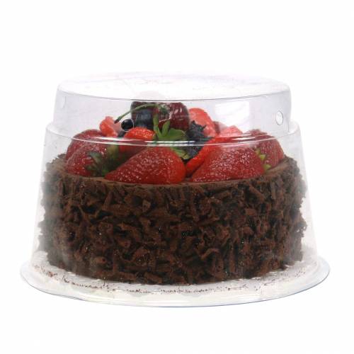 Floristik24 Kunstig chokoladecremekage Ø15cm H11,5cm