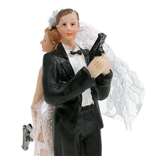 Artikel Kagefigur brud og brudgom 15,5 cm