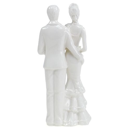 Floristik24 Kagefigur nygift hvid 17cm