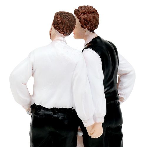 Artikel Kagefigur mandspar med kage 16,5 cm