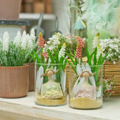 Floristik24 Druehyacint i en birkekande lyserød 24 cm