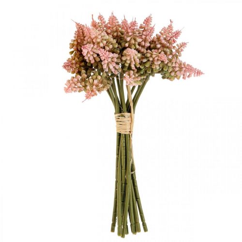 Floristik24 Vindrue hyacint kunstig hyacint pink 28cm 12 stk i bundt