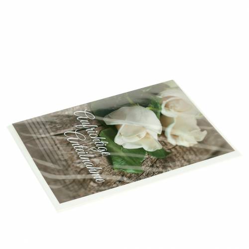 Floristik24 Sympatikort "Sincere condolences" med kuvert 1stk