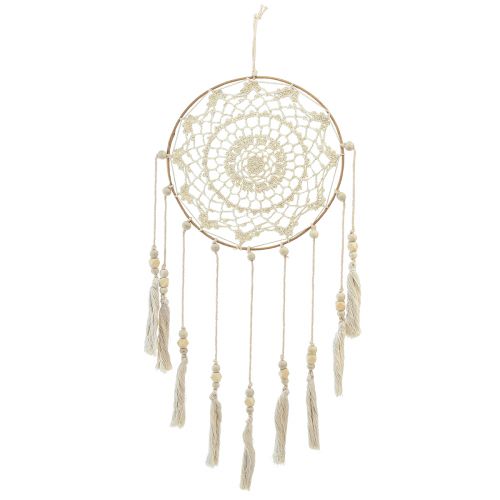 Artikel Drømmefanger macrame vægdekoration creme Ø22cm H54cm