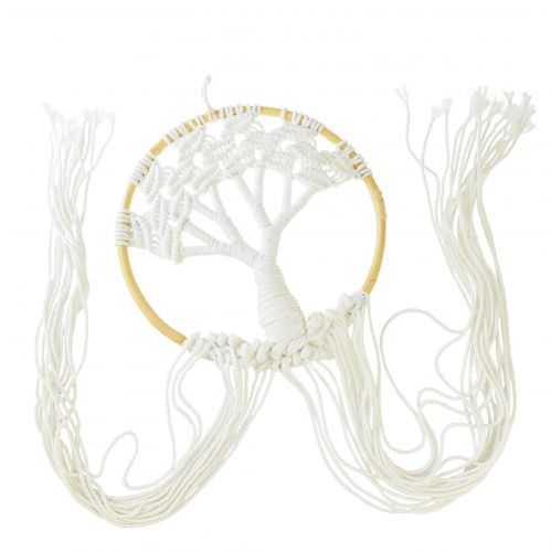 Artikel Drømmefanger macrame vægdekoration livets træ boho Ø28cm H92cm