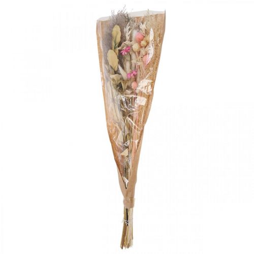 Floristik24 Buket tørrede blomster Boho Pink Bleget tørret dekoration 80cm 140g