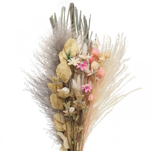 Floristik24 Buket tørrede blomster Boho Pink Bleget tørret dekoration 80cm 140g